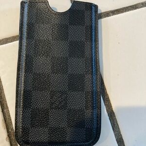 Black Checkered Phone Case